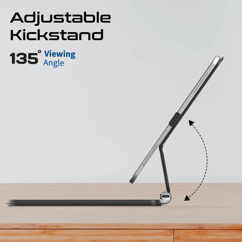Promate FlexKeys-11Pro Folio Touch Wireless iPad Keyboard Case with Backlight and Smart Connector