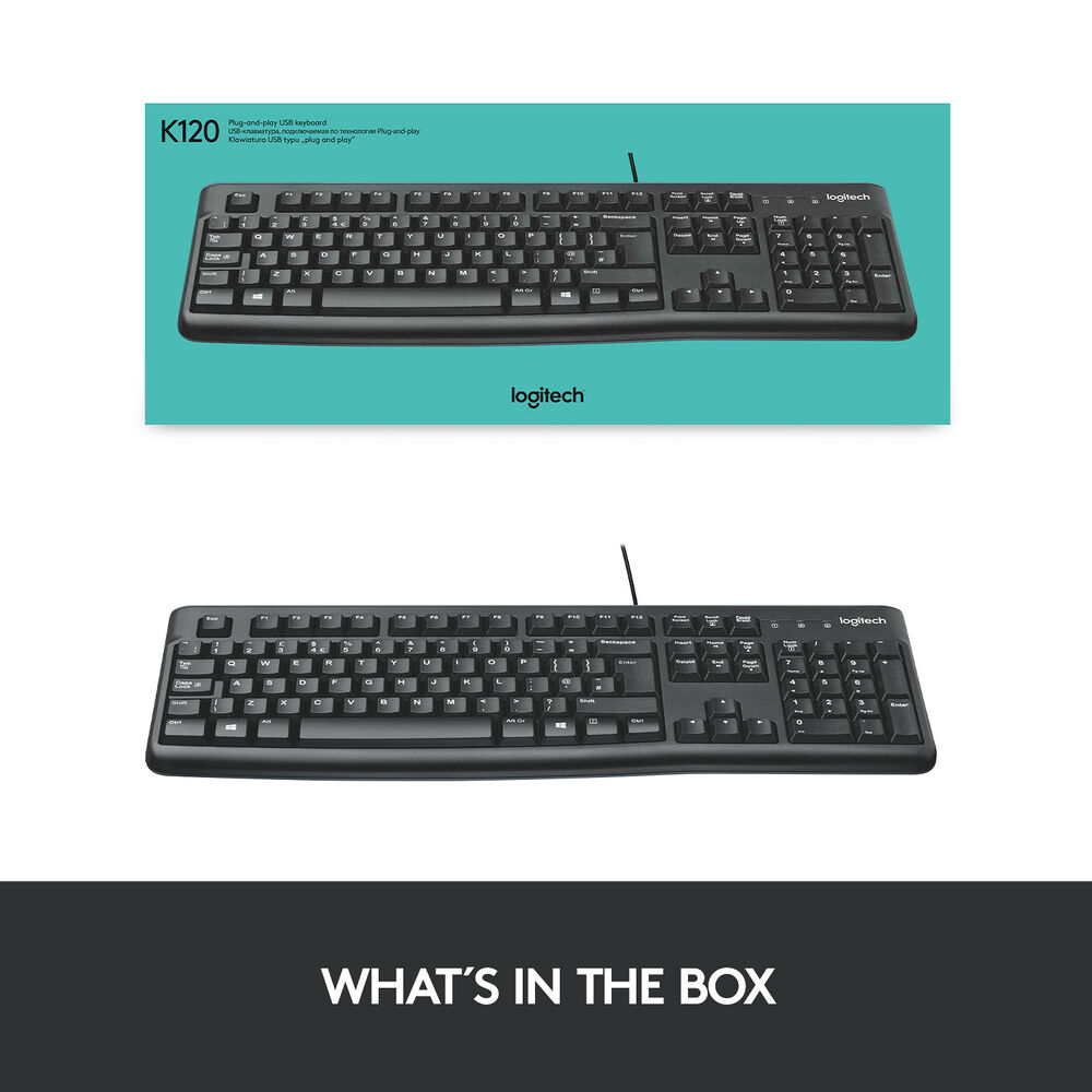 Logitech K120 USB Keyboard | Arabic/English