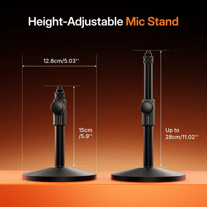 MAONO PD200W Hybrid Podcasting Microphone with Desktop Stand | Wireless USB XLR Dynamic Mic | Cardioid | Noise Cancelling