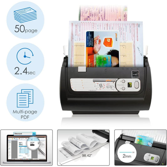 Plustek SmartOffice PS186 Document Scanner