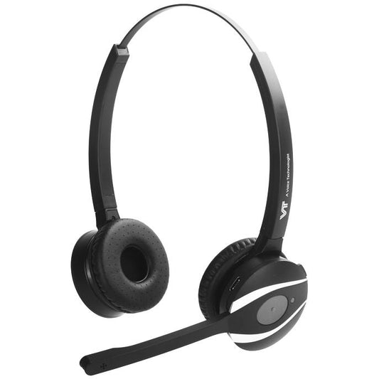 VT VT9200 Duo Wireless Headset + BT50U USB Dongle Bundle | Stereo Bluetooth Headset for UC with Noise-Canceling Mic & 20h Battery Life
