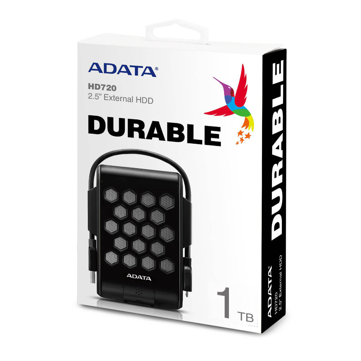ADATA HD720 External Hard Drive USB 3.2 Military-Grade Shockproof Waterproof Rugged Design | 1TB