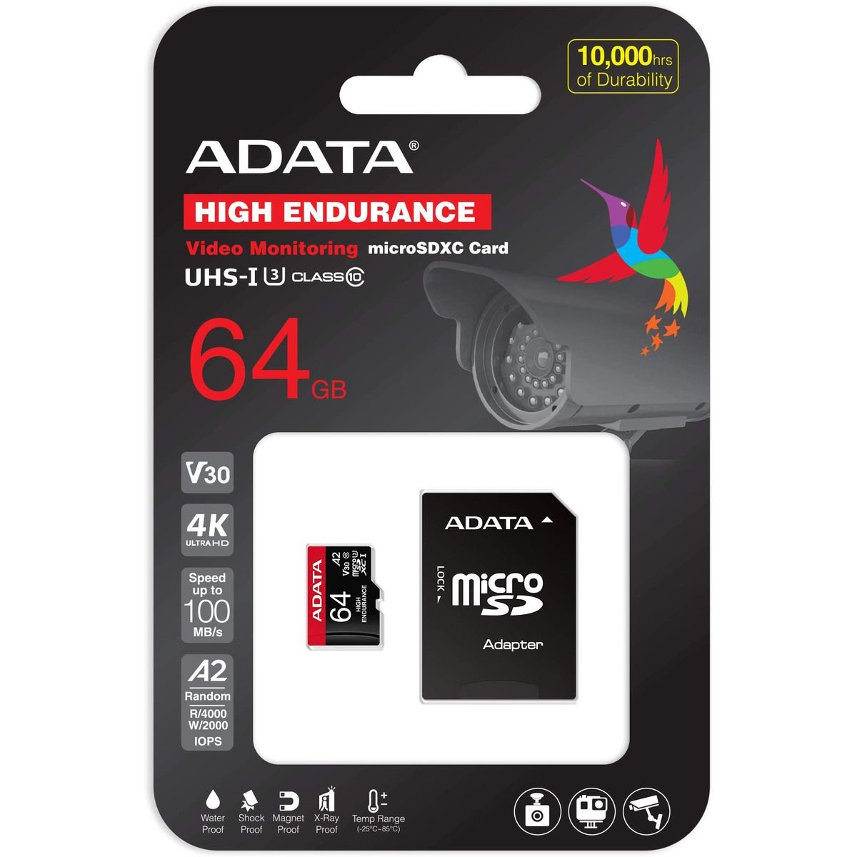 ADATA Memory Card SD 6.0 with Adapter | 64GB | microSDXC/SDHC UHS-I