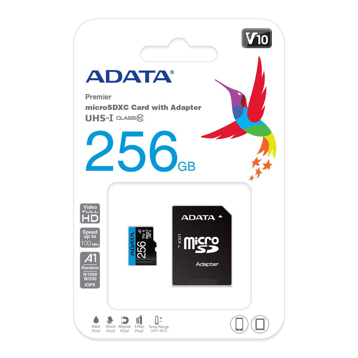 ADATA Premier Memory Card SD 5.1 with Adapter | 256GB | microSDXC UHS-I