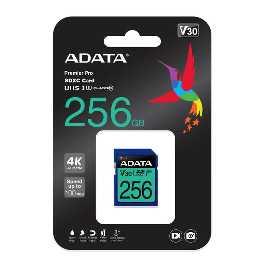 ADATA Premier Pro Memory Card SD 5.0 | 256GB | SDXC UHS-I