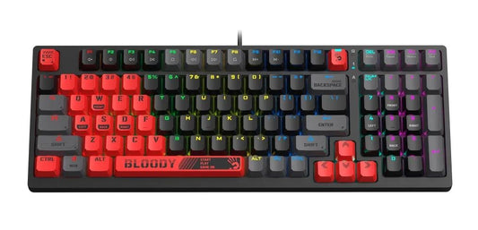 Bloody S98 RGB Mechanical Switch Gaming Keyboard BLMS Red Switch Sports Red