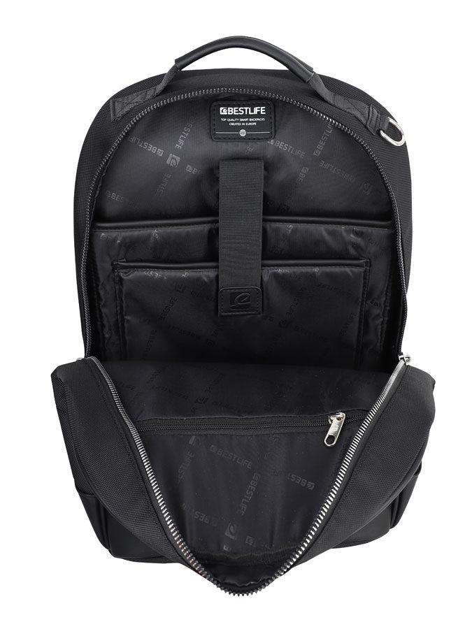 BESTLIFE Boro Business Backpack | 15.6″ Laptop | Ergonomic Design | Hidden Pocket | Water-Repellent | Silicone Base