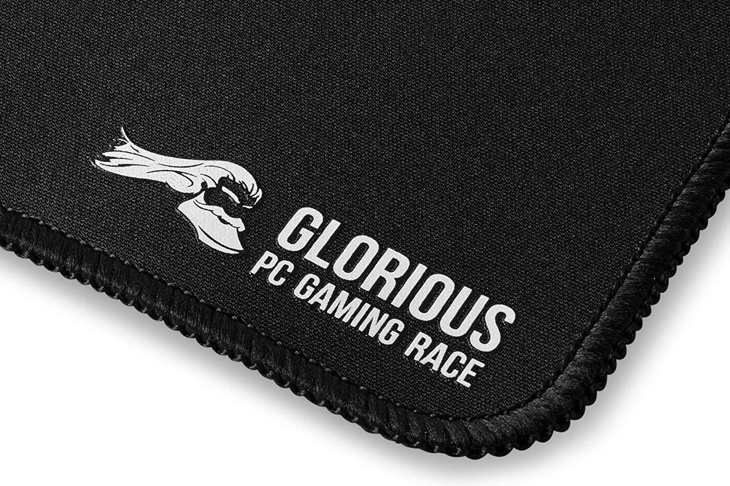 Glorious XL Heavy Gaming Mouse Mat/Pad | 16"x18" Extra-Large Black Cloth Surface | Non-Slip Rubber Base | Stitched Edges | Precision Gaming & Desk Mat