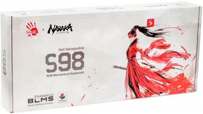 Bloody S98 Naraka Mechanical Switch Gaming Keyboard | BLMS Red Switch | English/Arabic Layout