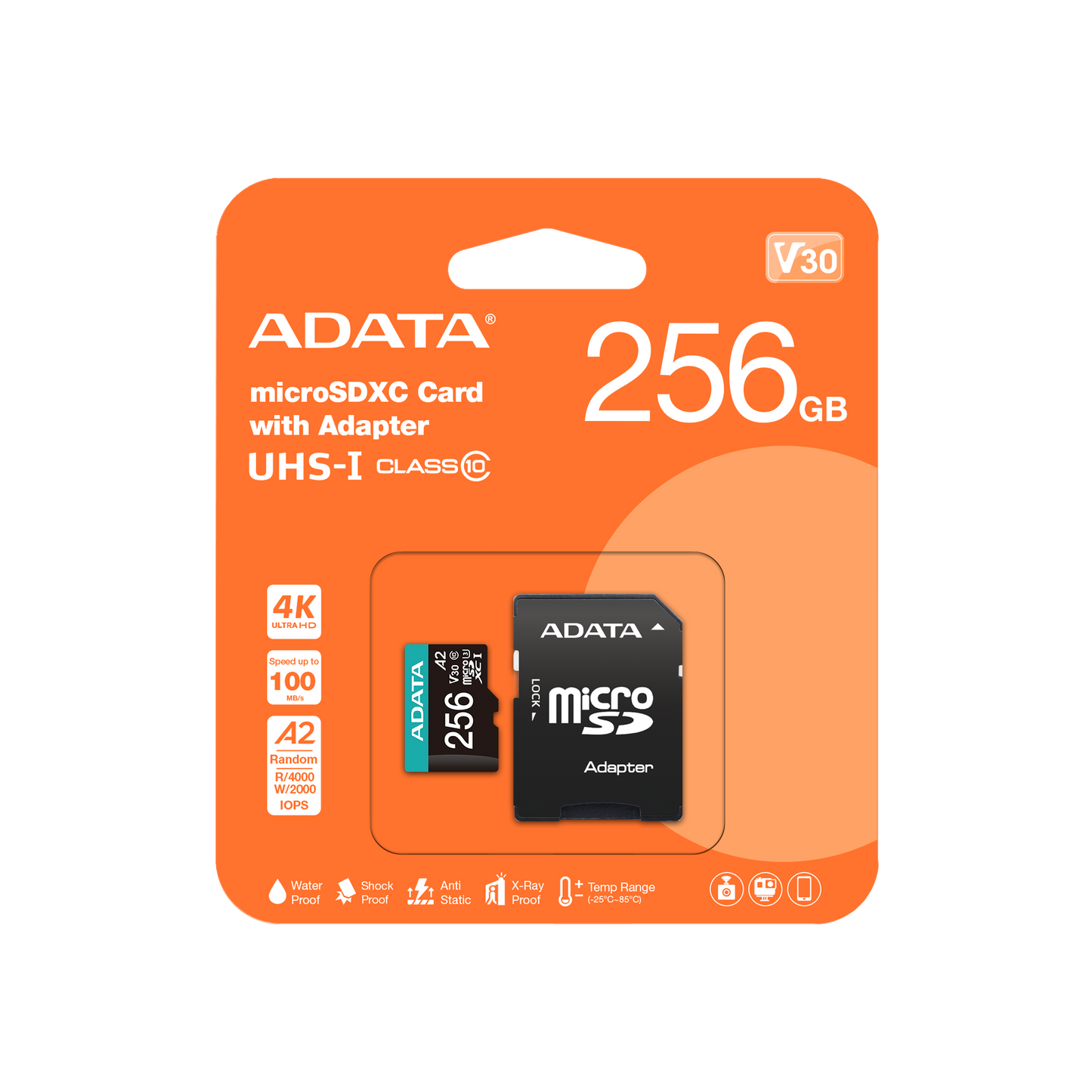 ADATA Premier Pro Memory Card SD 6.0 with Adapter | 256GB | microSDXC UHS-I