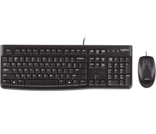 Logitech MK120 Wired Keyboard and Mouse Combo | Arabic