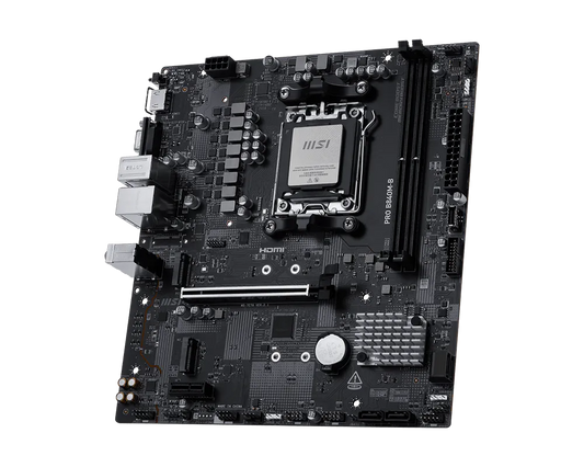 MSI PRO B840M-B mATX Motherboard | AMD B840 | AM5 | DDR5 | PCIe 4.0 | M.2 | HDMI | USB 3.2