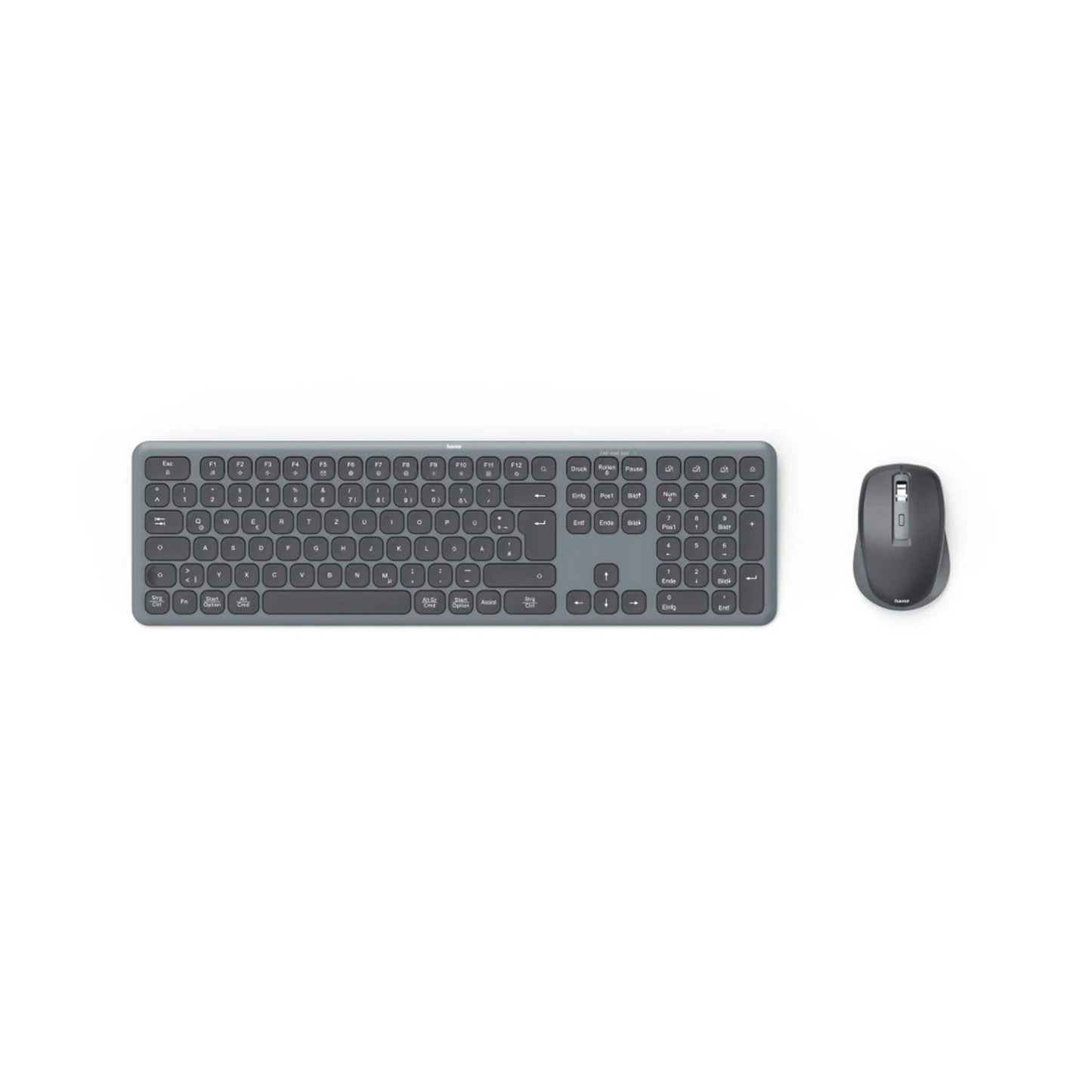 Hama "WKM-550" Multi-Device Keyboard & Mouse Set | Wireless | Radio / BT | blk | QWERTY GULF
