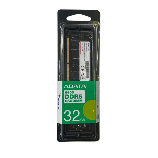ADATA 32GB DDR5-6400 SO-DIMM Memory Module | Single Tray | AD5CS640032G-S Laptop RAM