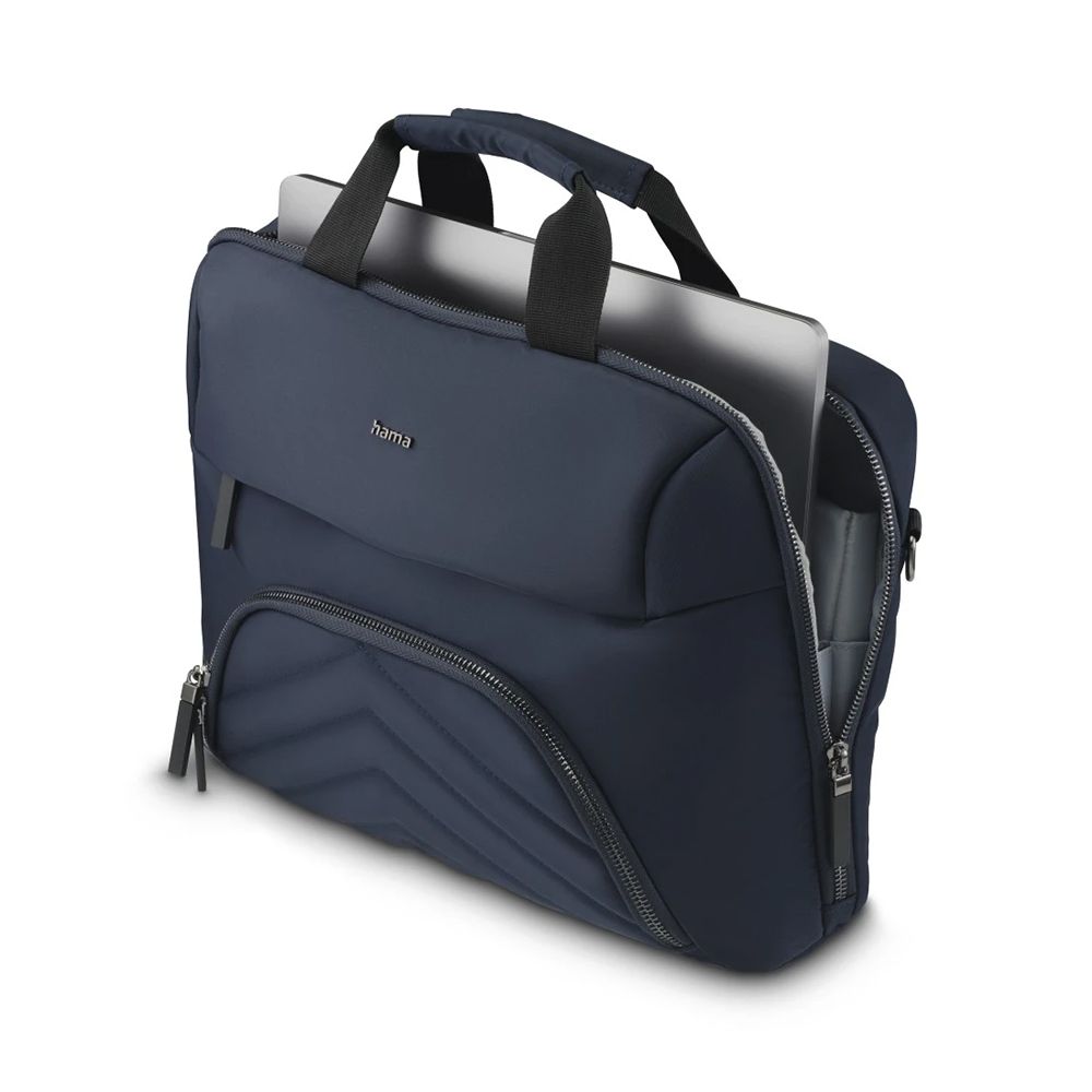 Hama "Premium Lightweight" Laptop Bag | Fits 13.3 | 14.1" Laptops | Dark Blue | Eco-Friendly | Padded Compartments