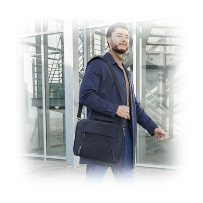 Hama "Premium Lightweight" Laptop Bag | Fits 13.3 | 14.1" Laptops | Dark Blue | Eco-Friendly | Padded Compartments
