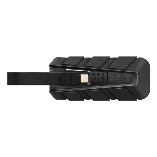 ADATA SC740 External SSD USB 3.2 Gen2 1050MB/s Read 1000MB/s Write Built-In USB-C Cable MIL-STD Drop | 500GB