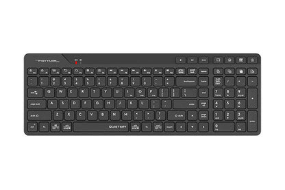 A4Tech FBK27C Bluetooth & 2.4 GHz Wireless Keyboard | QuietKey | Rechargeable | Multi-Device | USB-C Fast Charging