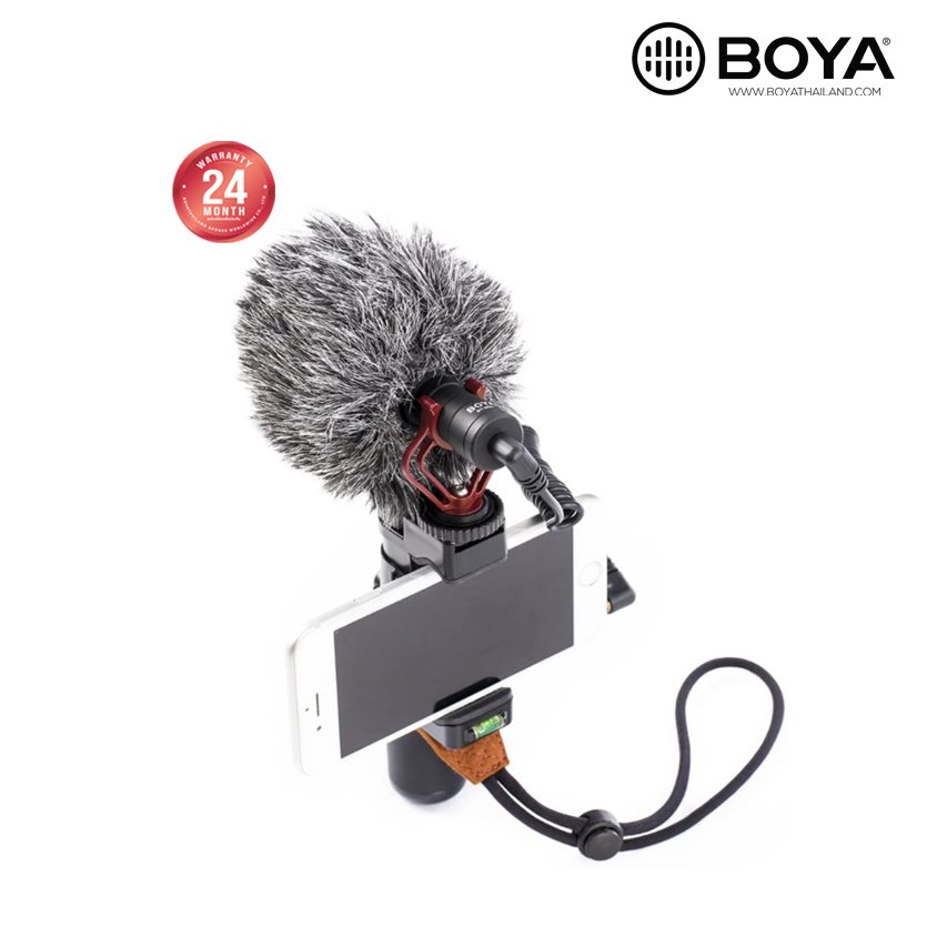 BOYA BY-BM3031 Super‑Cardioid On‑Camera Shotgun Microphone | 3‑Position Gain | 80 Hz High‑Pass Filter | Headphone Jack | Shockmount