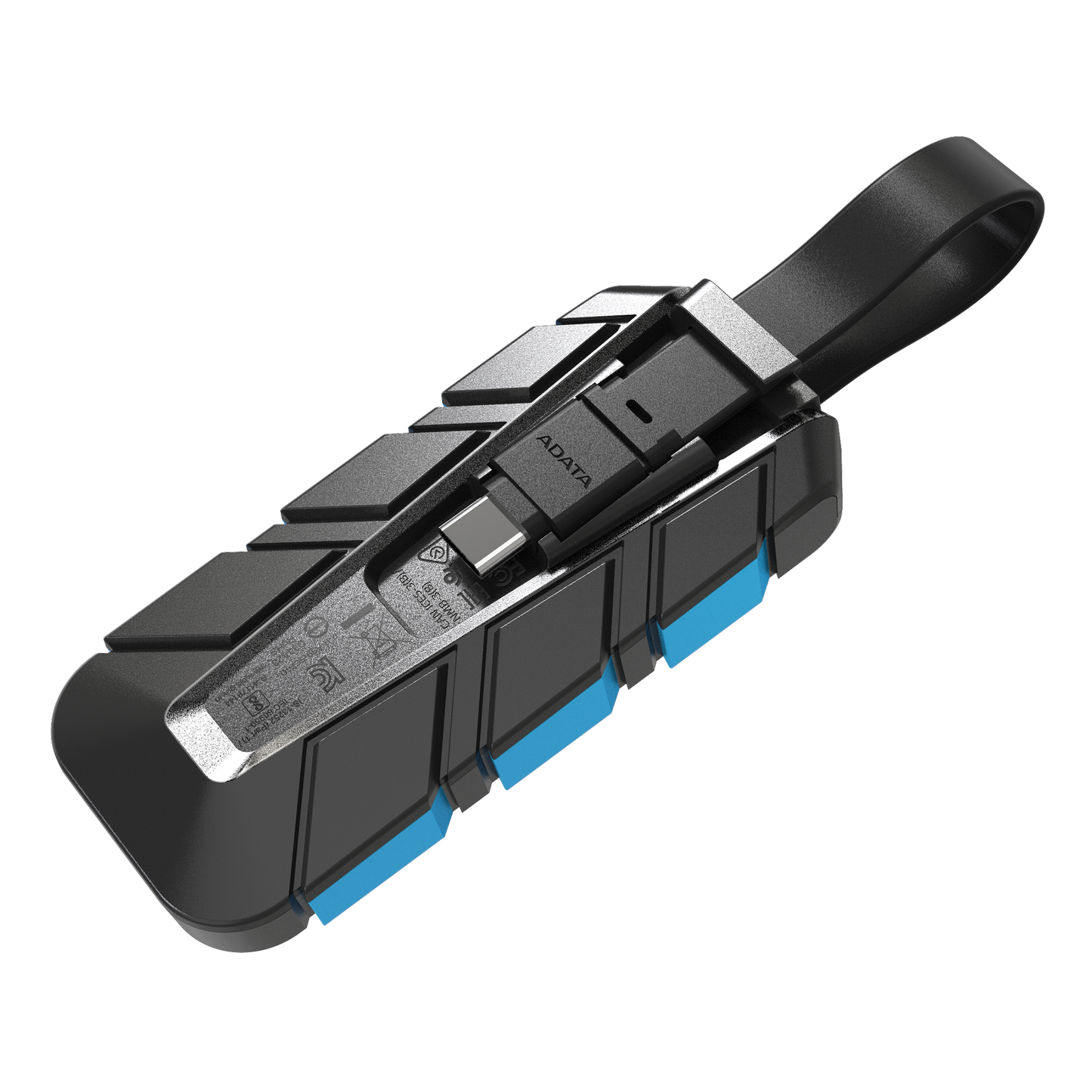 ADATA SC740 External SSD USB 3.2 Gen2 1050MB/s Read 1000MB/s Write Built-In USB-C Cable MIL-STD Drop | 1TB