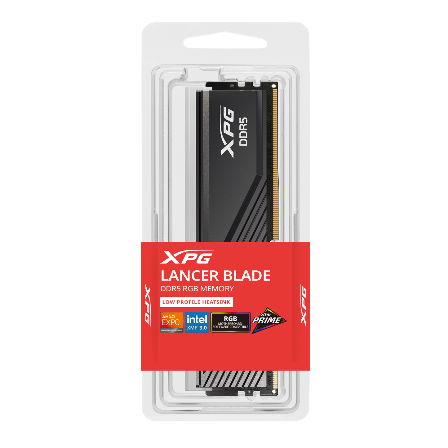 XPG LANCER BLADE RGB DDR5 | DDR5 U-DIMM 16GB | 6000 MT/s | RGB | Low-Profile Heatsink