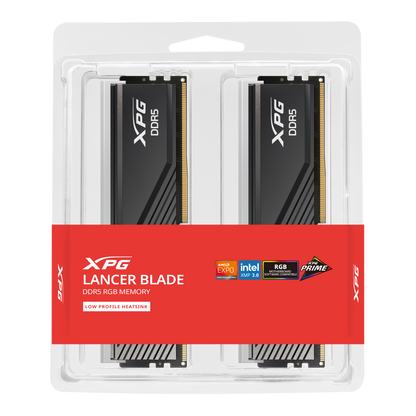 XPG Lancer Blade RGB DDR5 6400MHz 48GB (2×24GB) CL32 UDIMM 288‑Pins Desktop SDRAM DDR5 Dual Channel RAM