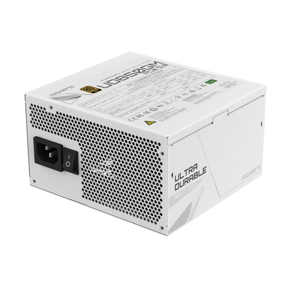 GIGABYTE UD850GM PG5W 850W 80 PLUS Gold Power Supply | PCIe 5.0 Ready | Fully Modular