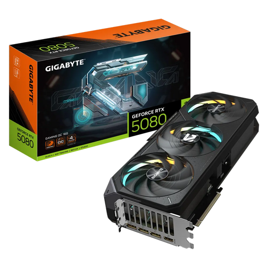 Gigabyte RTX 5080 Gaming OC 16G | 16 GB GDDR7 | PCIe 5.0 | 2730 MHz Boost | WINDFORCE Triple-Fan | Dual BIOS
