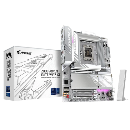 GIGABYTE Z890 AORUS ELITE WIFI7 ICE Motherboard | LGA 1700 | DDR5 | PCIe 5.0 | Wi-Fi 7 | Intel Z890 Chipset | ATX