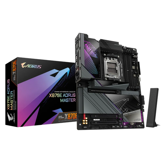 GIGABYTE X870E AORUS MASTER | AM5 | DDR5 OC 8600MT/s | PCIe 5.0 | USB4 | Wi-Fi 7 | 5GbE LAN | M.2 Thermal Guard XL