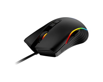 MSI FORGE GM300 Gaming Mouse – 7200 DPI, RGB Lighting, 7 Buttons, Symmetrical Design, 10M Click Durability