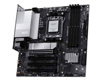 MSI PRO B850M-P WIFI Micro-ATX Motherboard | AM5 | DDR5‑8200+ OC | PCIe 5.0 x16 | 3× M.2 (1× Gen5) | 5 GbE LAN | Wi‑Fi 7 | USB4 | HDMI 2.1