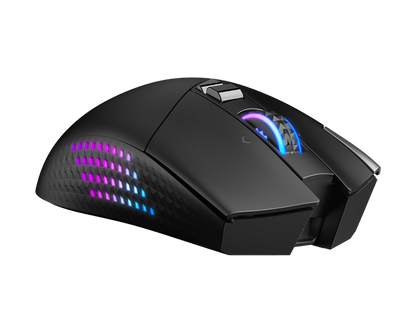 MSI VERSA PRO Wireless Gaming Mouse | Tri-Mode Connectivity (2.4G / Bluetooth / USB) | 26000 DPI Optical Sensor | 1000Hz Polling Rate | RGB Lighting | 15 Programmable Buttons | Ergonomic Design
