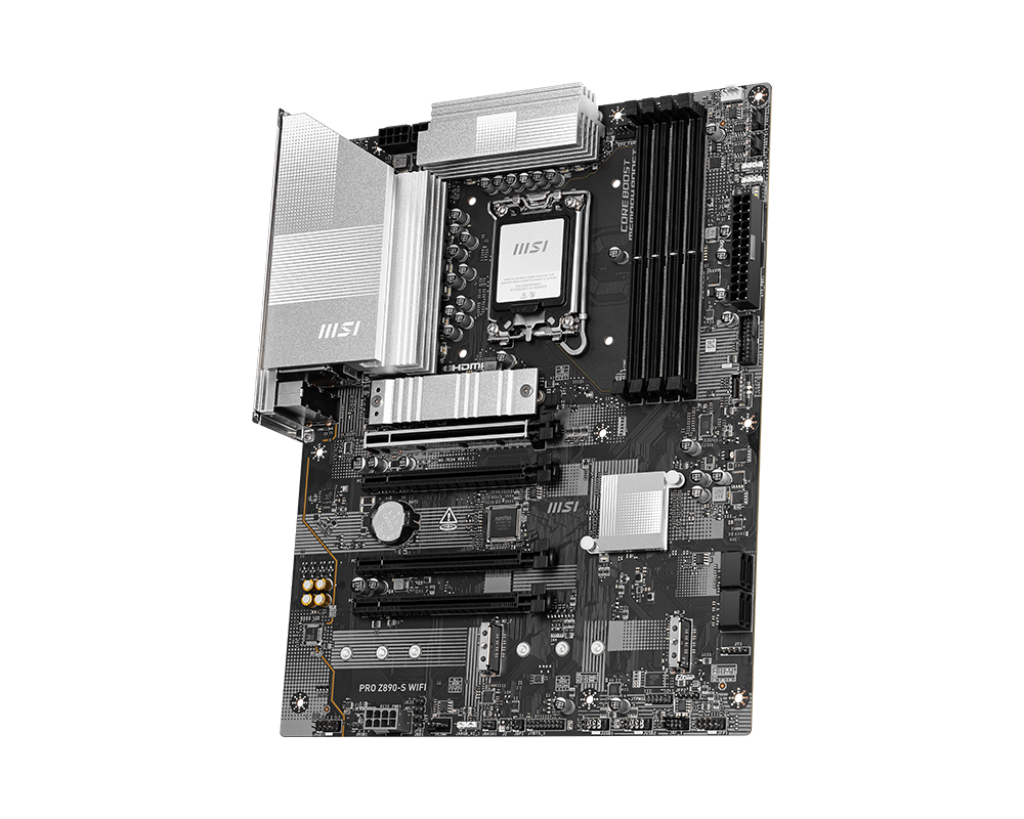 MSI PRO Z890‑S WIFI ATX Motherboard | Intel Z890 | LGA1851 | DDR5‑256GB | PCIe 5.0 x16 | M.2 Gen 5 | Wi‑Fi 7 + 2.5 GbE | Thunderbolt 4 | USB4
