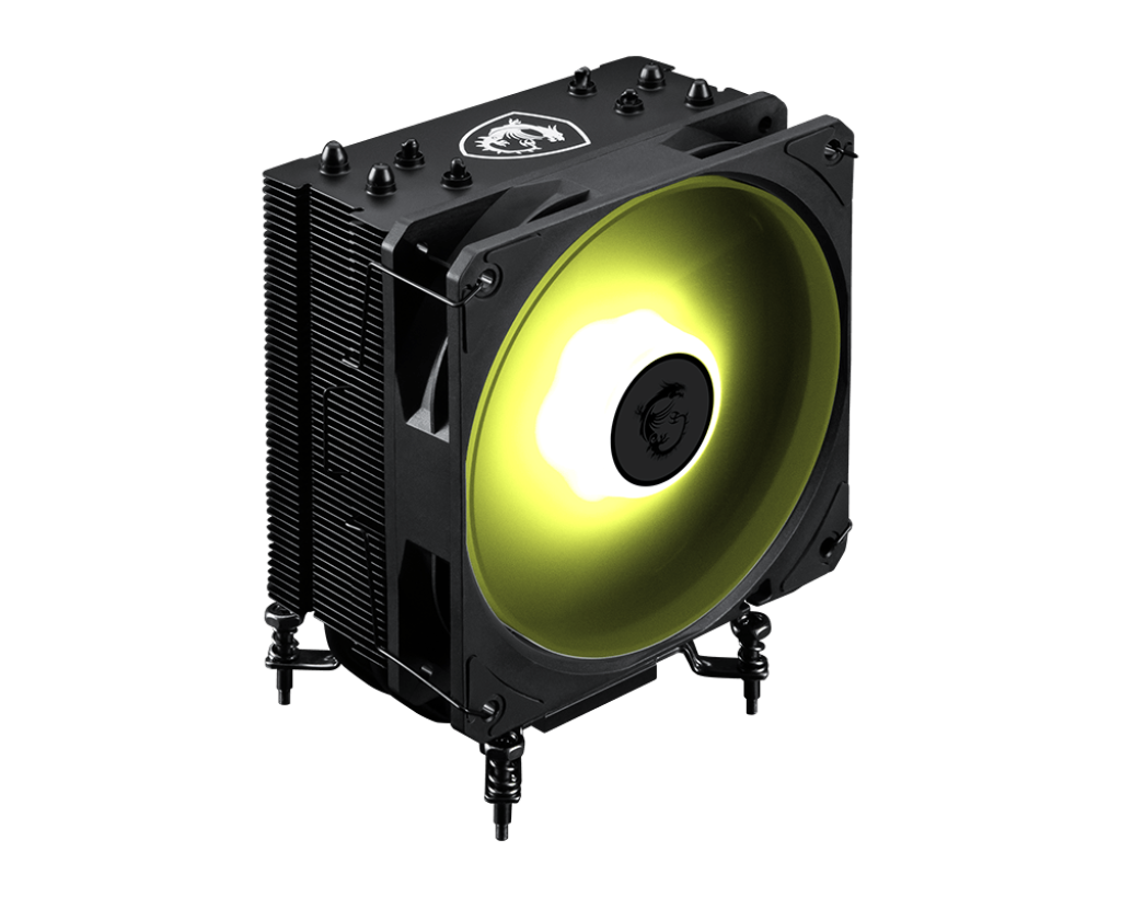 MSI MAG COREFROZR AA13 Air CPU Cooler | 120mm ARGB Fan | 4× 6mm Direct-Touch Heat Pipes | Rifle Bearing | Compact Tower | Supports Intel LGA1700/1851 & AMD AM5/AM4