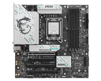 MSI B860M Gaming Plus WiFi Motherboard | Micro-ATX | Intel LGA 1851 Socket | B860 Chipset | DDR5 Memory Support | PCIe 5.0 | 2.5G LAN | Wi-Fi 6E | USB 20Gbps