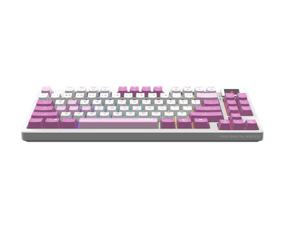 MSI FORGE GK600 TKL Wireless Violet Mechanical Gaming Keyboard | Tri-Mode (2.4 GHz / Bluetooth / USB) | Hot-Swappable Linear Switches | 20-Mode RGB | PBT Keycaps | Full Anti-Ghosting | Tenkeyless Design/English