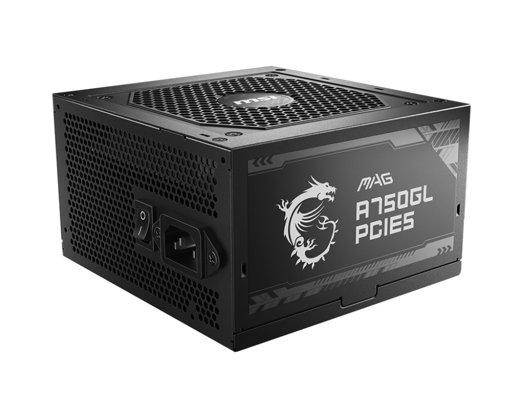 MSI MAG A750GL PCIE5 | ATX 3.1 / PCIe-5 750 W Full-Modular 80 PLUS Gold PSU | 450 W 16-Pin GPU Cable
