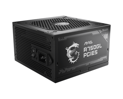 MSI MAG A750GL PCIE5 | ATX 3.1 / PCIe-5 750 W Full-Modular 80 PLUS Gold PSU | 450 W 16-Pin GPU Cable