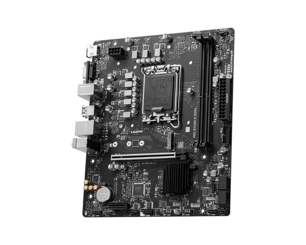 MSI PRO B760M-E DDR4 LGA 1700 Micro-ATX Motherboard