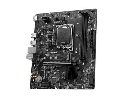 MSI PRO H610M‑S DDR4 Micro‑ATX Motherboard | Intel H610 | LGA 1700 | DDR4‑3200 | PCIe 4.0 x16 | Gen3 M.2 | HDMI 4K | Realtek 1 Gb LAN | ALC897 Audio