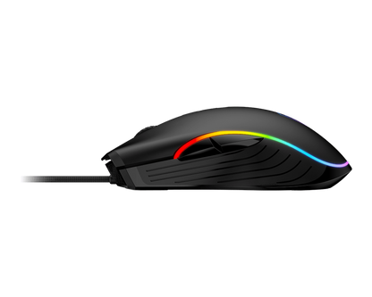MSI FORGE GM300 Gaming Mouse – 7200 DPI, RGB Lighting, 7 Buttons, Symmetrical Design, 10M Click Durability