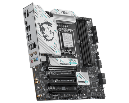MSI B860M Gaming Plus WiFi Motherboard | Micro-ATX | Intel LGA 1851 Socket | B860 Chipset | DDR5 Memory Support | PCIe 5.0 | 2.5G LAN | Wi-Fi 6E | USB 20Gbps