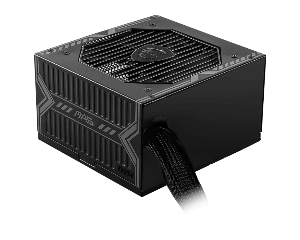 MSI MAG A750BN PCIE5 750W Power Supply | 80 PLUS Bronze Certified | ATX PSU | PCIe 5.0 12VHPWR Connector | Active PFC | 120mm Fan | Gaming PC Power Supply