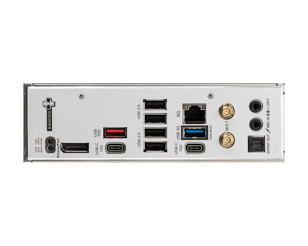 MSI B850 GAMING PLUS WIFI ATX Motherboard | AM5 | DDR5‑8200+ OC | PCIe 5.0 x16 | 3× M.2 (1× Gen5) | 5 GbE LAN | Wi‑Fi 7 | USB4 | HDMI 2.1