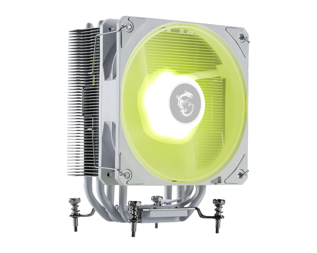 MSI MAG COREFROZR AA13 Air CPU Cooler | 120mm ARGB Fan | 4× 6mm Direct-Touch Heat Pipes | Rifle Bearing | Compact Tower | Supports Intel LGA1700/1851 & AMD AM5/AM4