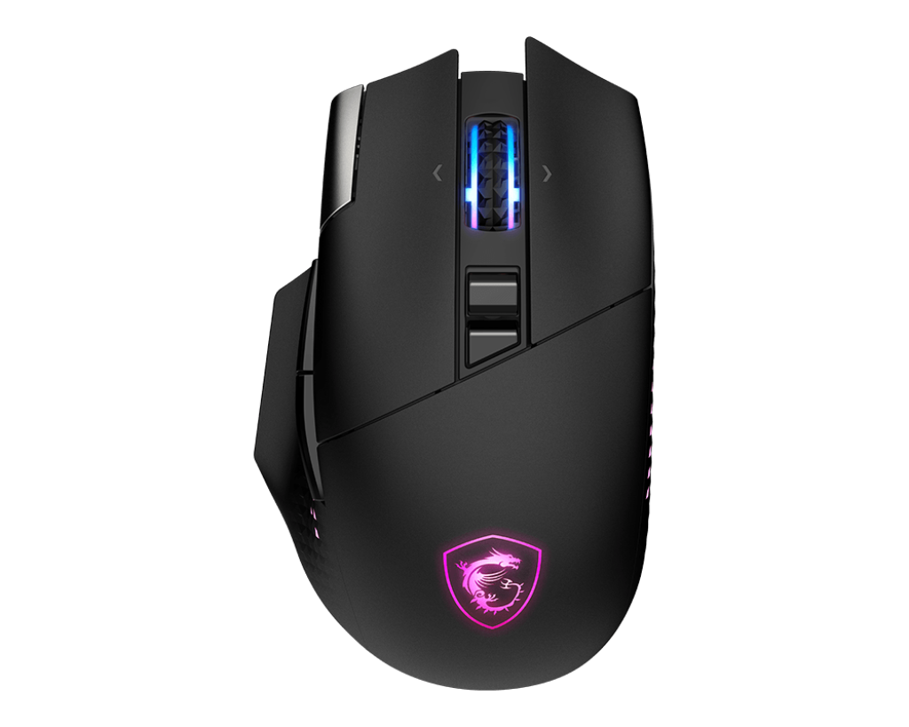 MSI VERSA PRO Wireless Gaming Mouse | Tri-Mode Connectivity (2.4G / Bluetooth / USB) | 26000 DPI Optical Sensor | 1000Hz Polling Rate | RGB Lighting | 15 Programmable Buttons | Ergonomic Design