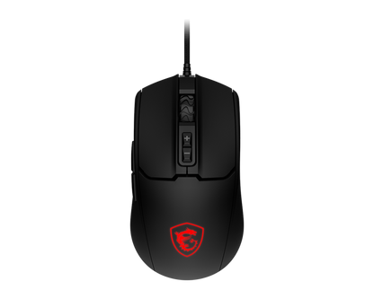 MSI FORGE GM100 Gaming Mouse – 6400 DPI, 6-Mode RGB, 7 Buttons, Symmetrical Design, 10M Click Durability