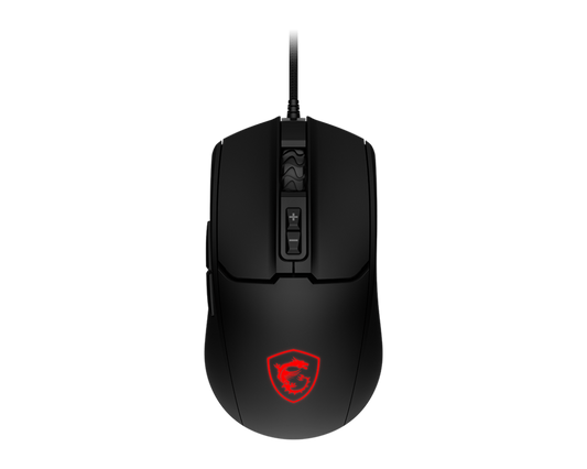 MSI FORGE GM100 Gaming Mouse – 6400 DPI, 6-Mode RGB, 7 Buttons, Symmetrical Design, 10M Click Durability