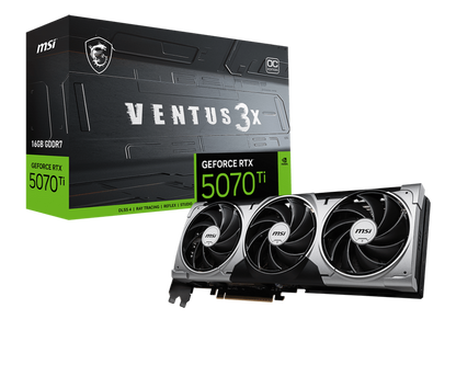 MSI GeForce RTX 5070 Ti 16G VENTUS 3X OC Graphics Card